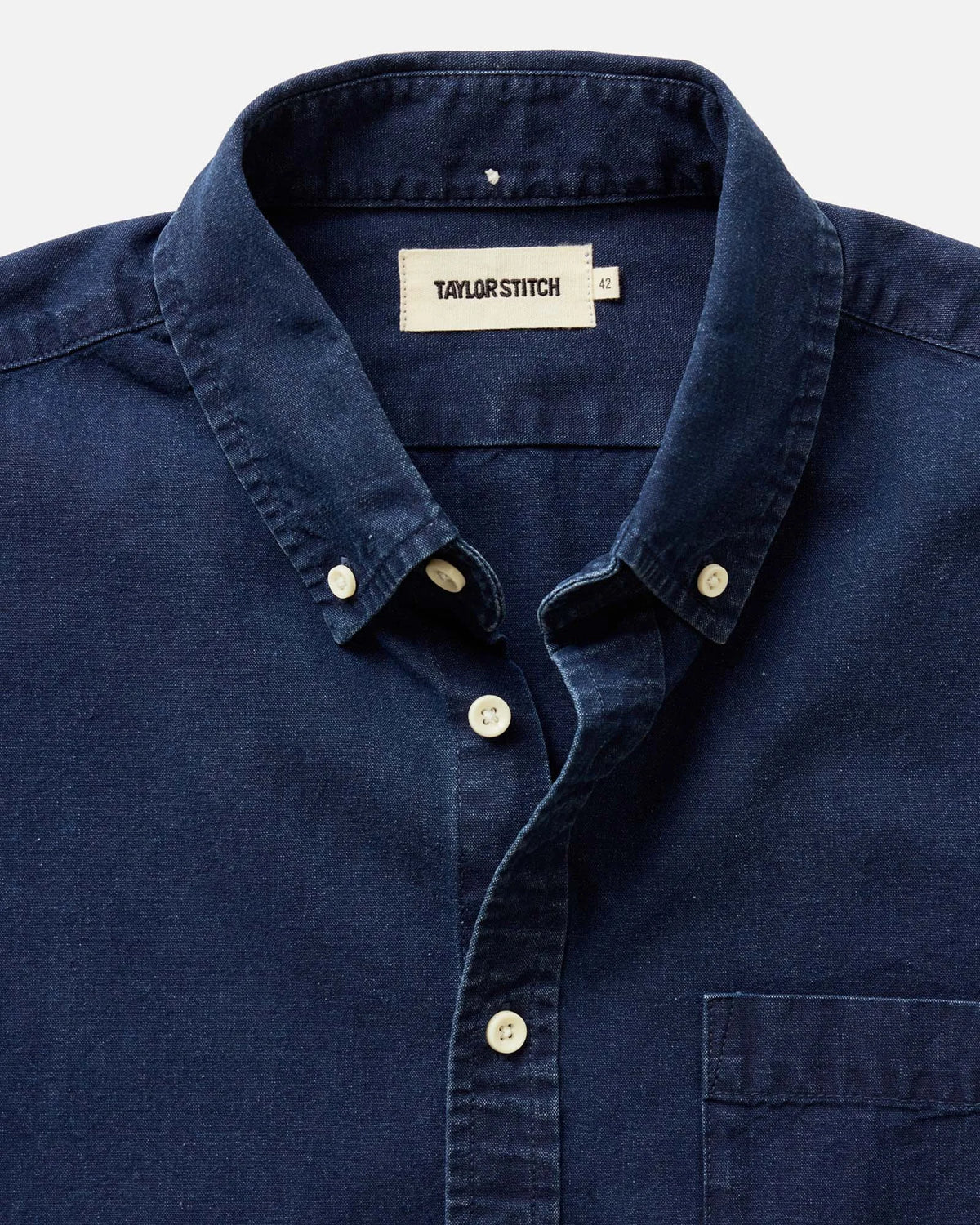 The Short Sleeve Jack in Rinsed Indigo Oxford
