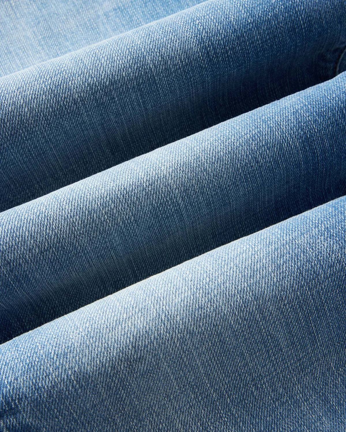 The Straight Jean in Light Wash Organic Selvedge
