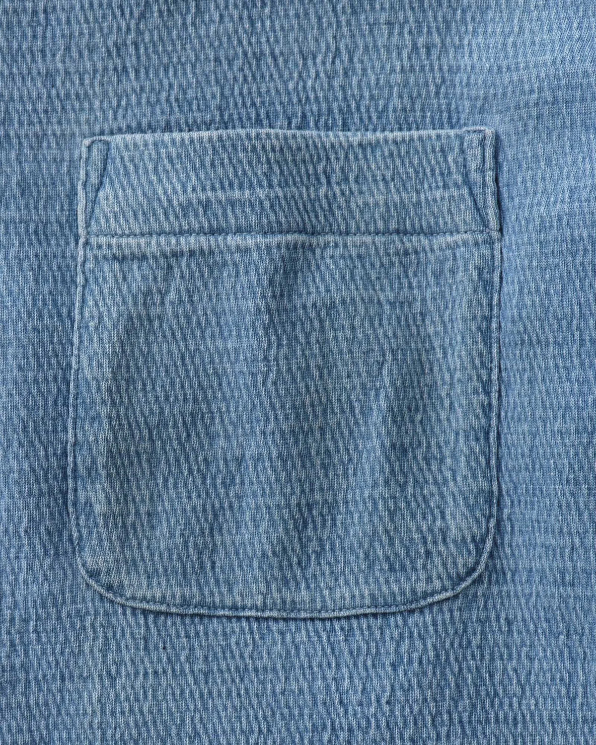 The Hawthorne Shirt in Washed Indigo Crepe