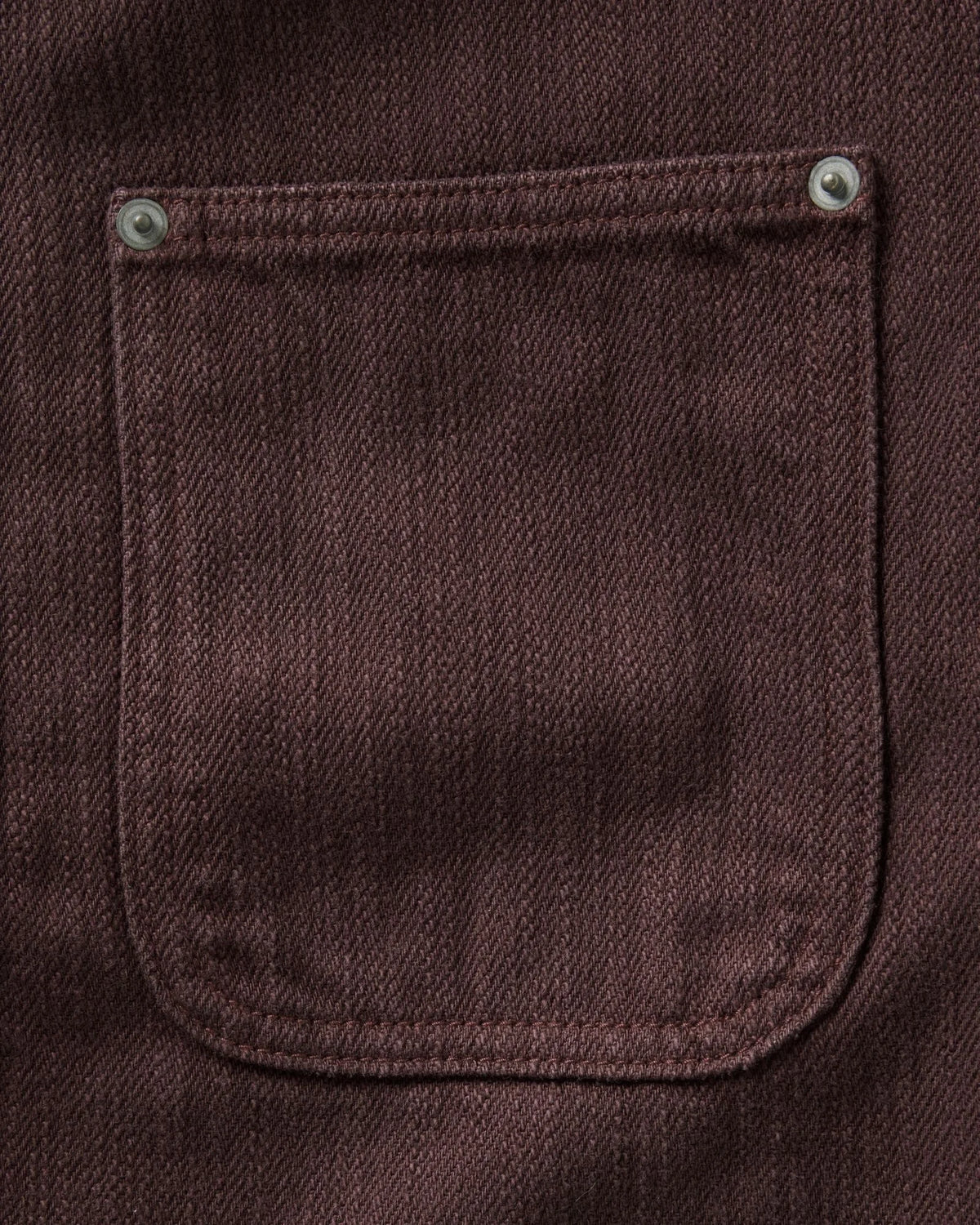 The Milton Overshirt in Burgundy Slub Denim