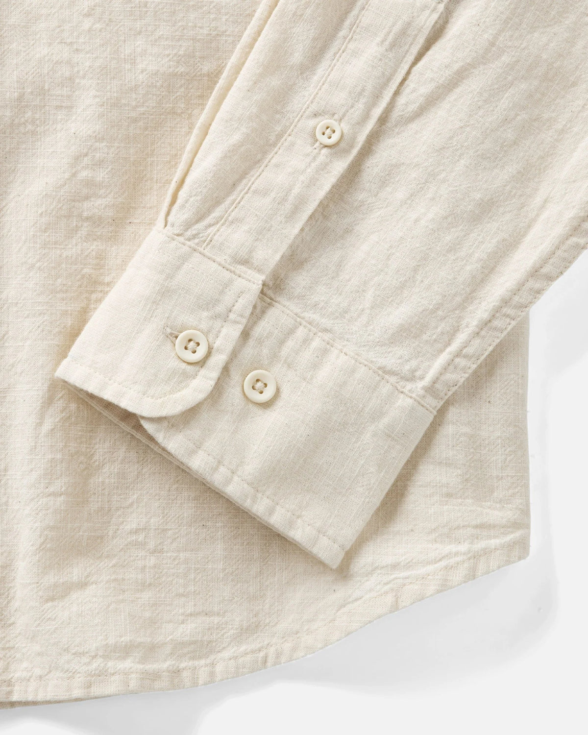 The Quincy Shirt in Vintage White Slub
