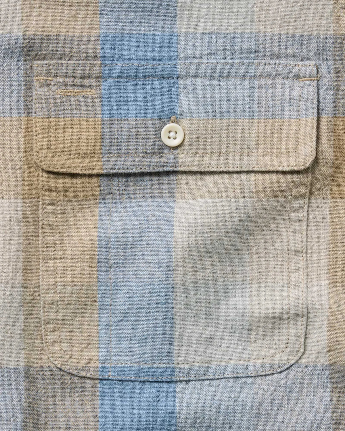 The Craftsman Shirt in Blue Sky Check