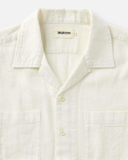 The Conrad Shirt in Vintage White Linen