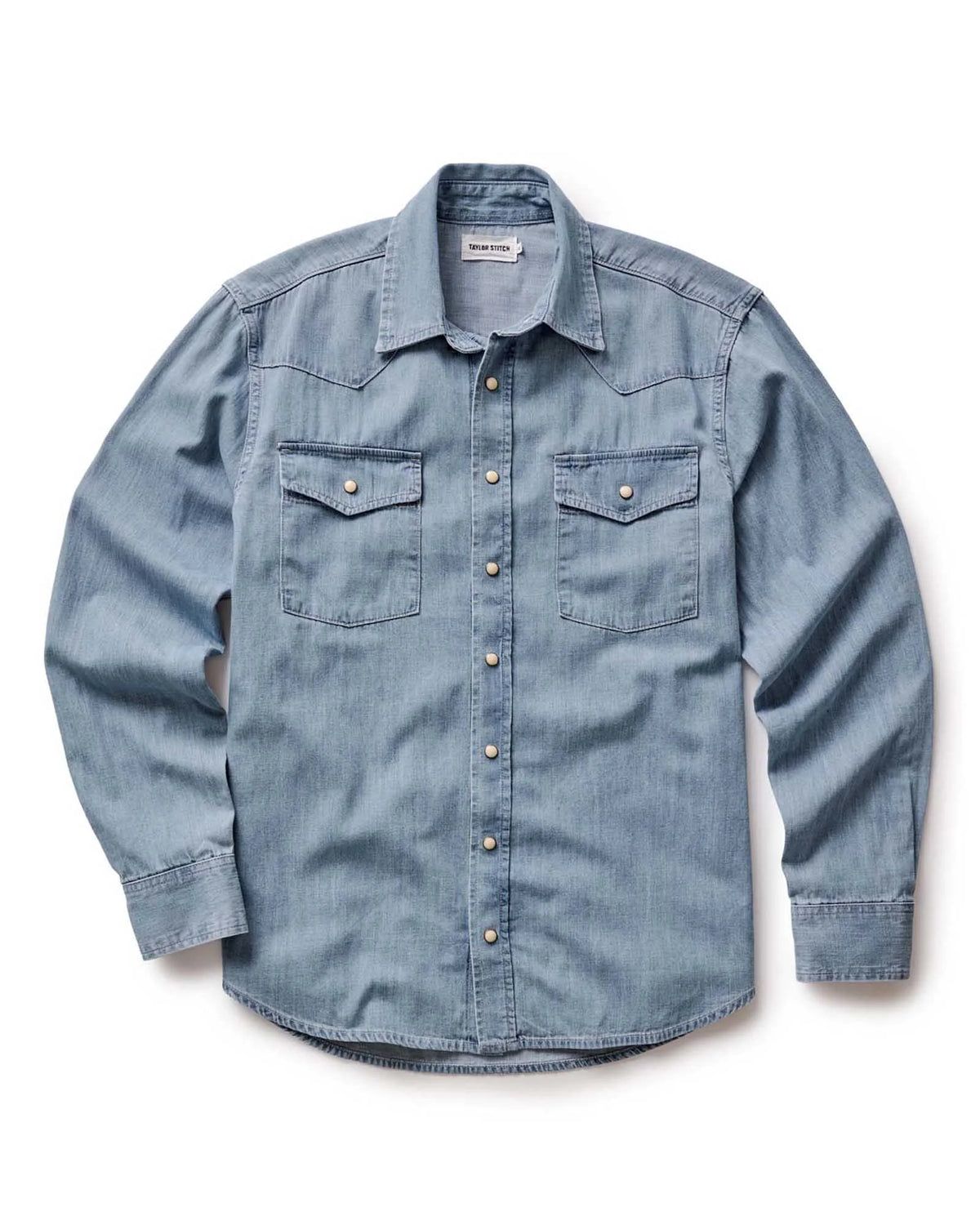 The Glacier Shirt in Washed Indigo Selvedge Denim