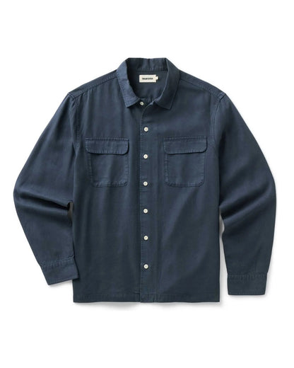 The Shore Shirt in Navy Lyocell