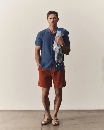 The Apres Short in Heather Chili Pincord