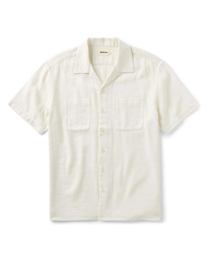 The Conrad Shirt in Vintage White Linen