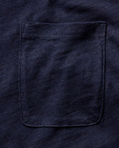 The Slub Tee in Rinsed Indigo