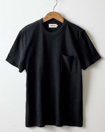 The Slub Tee in Black Indigo