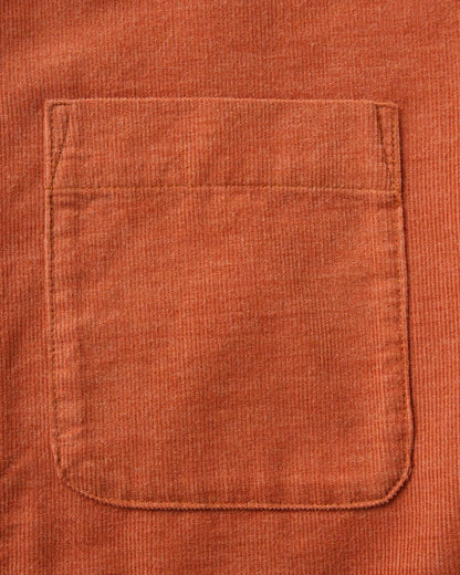 The Conrad Shirt in Heather Chili Pincord