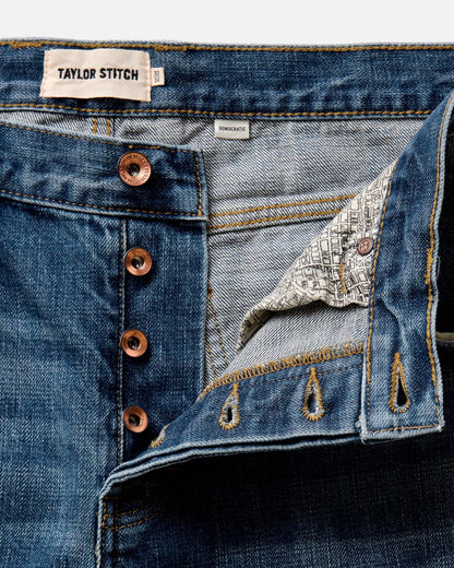 The Democratic Jean in Mid Wash Organic Selvedge