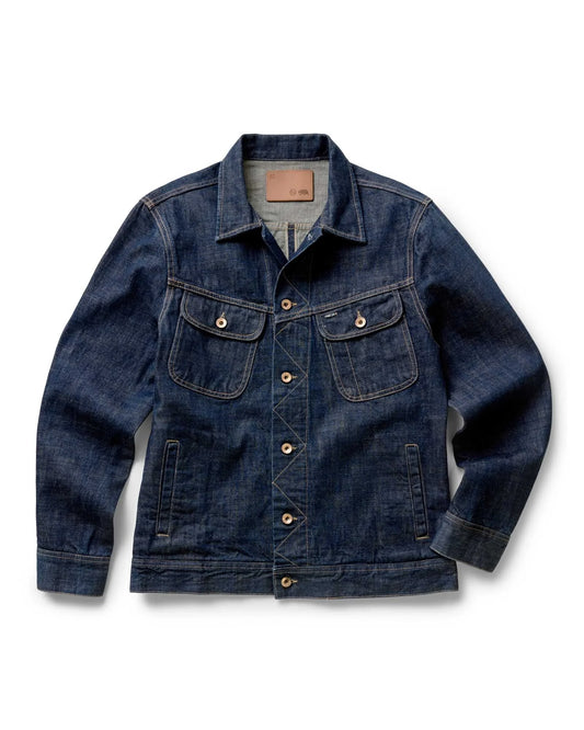 The Long Haul Jacket in Rinsed Organic Selvedge