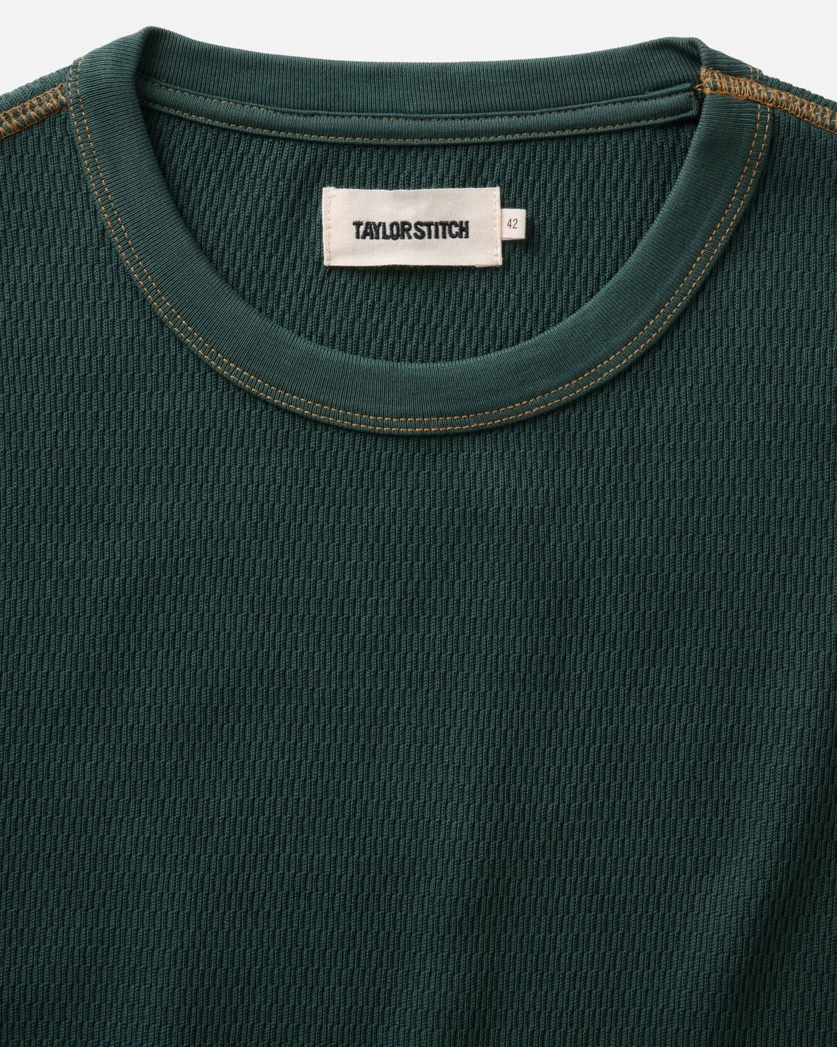 The Organic Cotton Crew in Dark Forest Waffle
