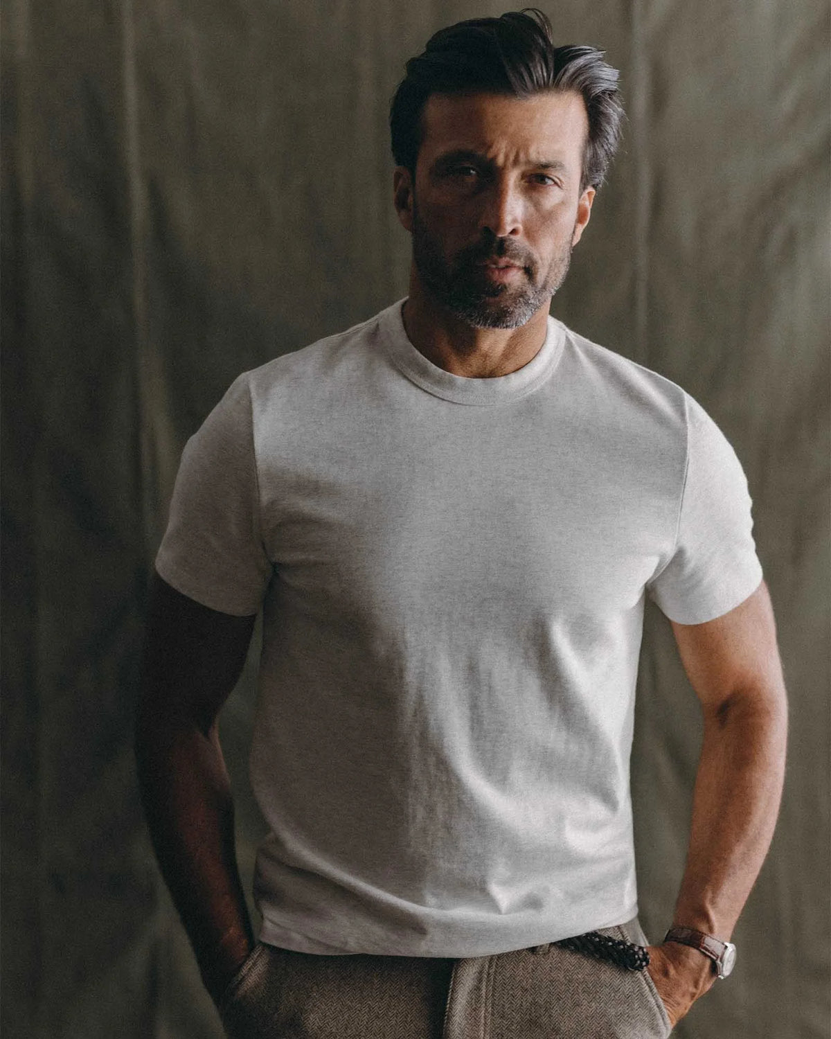 The Organic Cotton Shop Tee in Oat Twist