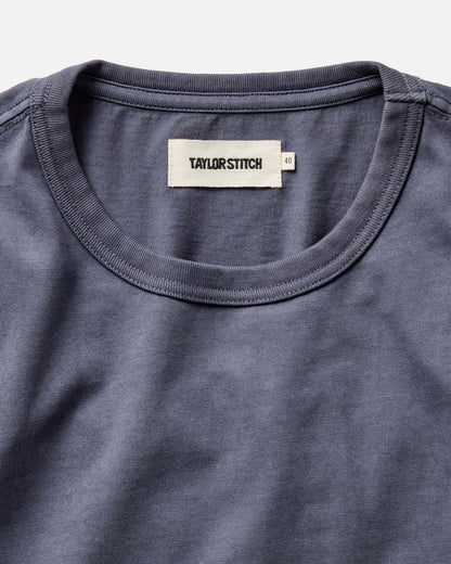 The Organic Cotton Long Sleeve Tee in Navy