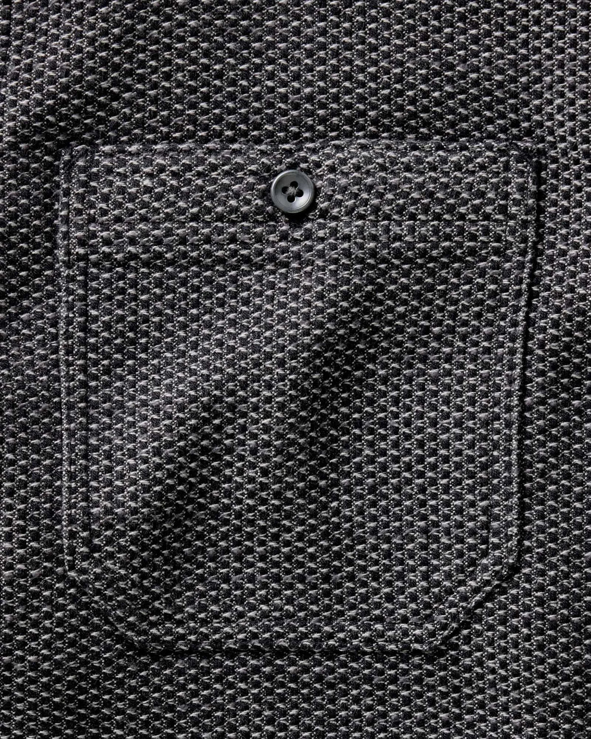 The Utility Shirt in Charcoal Sashiko