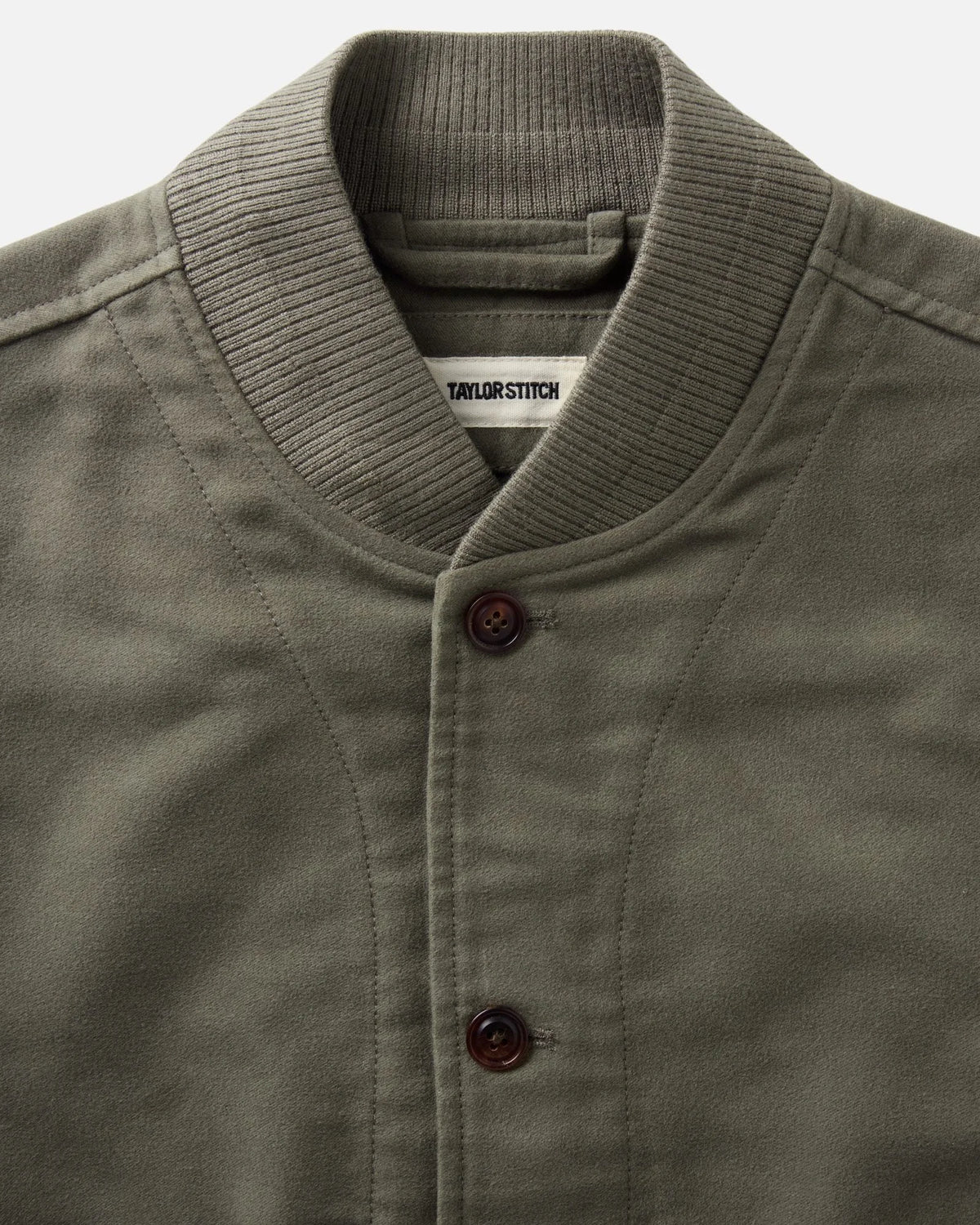 The Clark Bomber in Smoked Olive Moleskin
