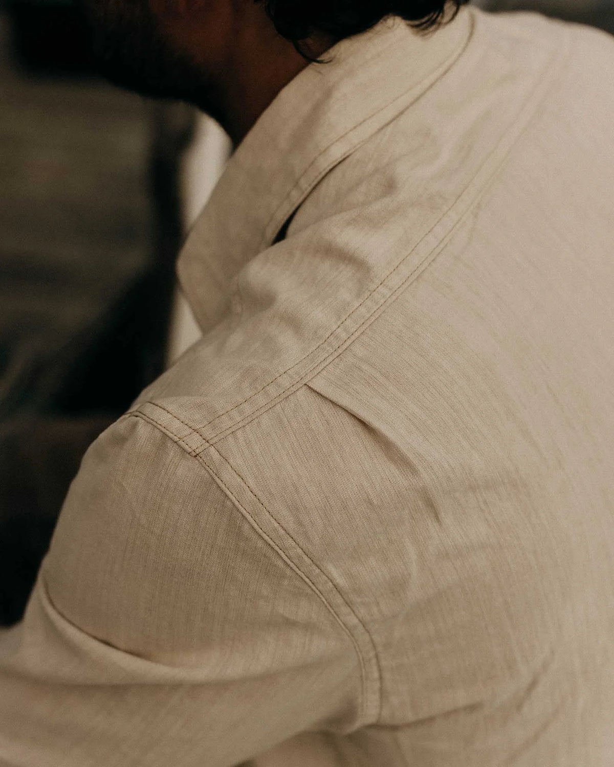 The Foundry Shirt in Natural Chambray