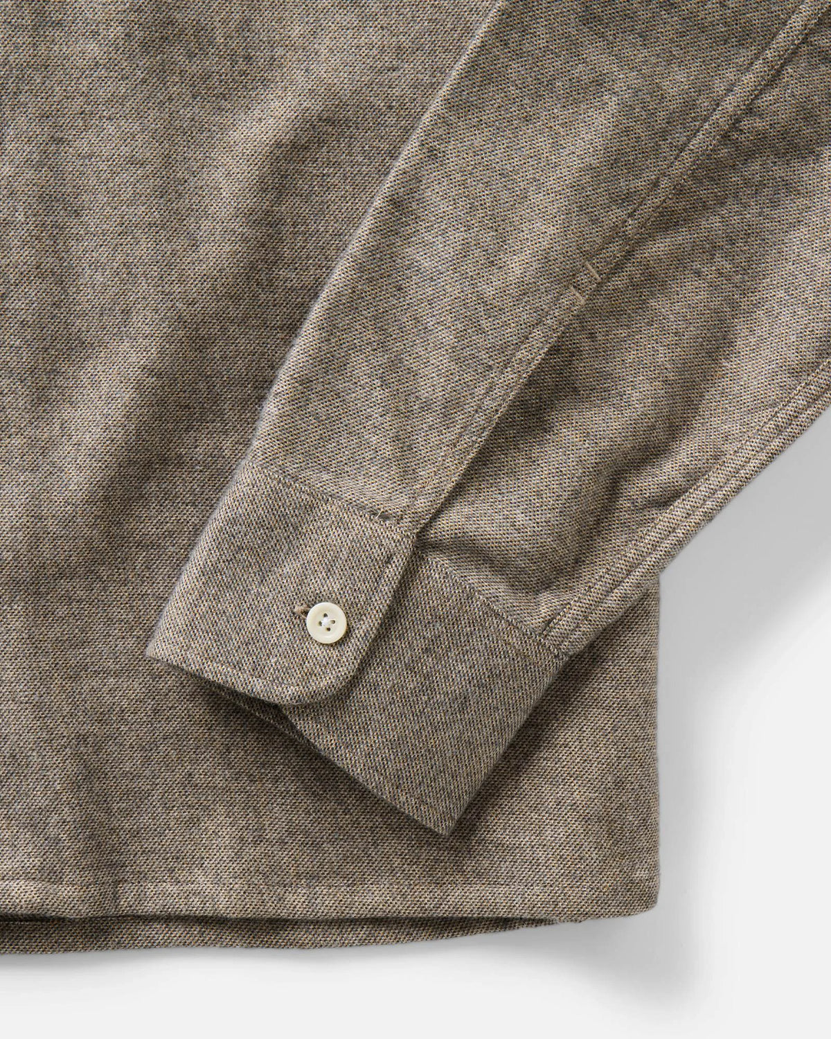 The Shore Shirt in Driftwood Portuguese Mouline Flannel