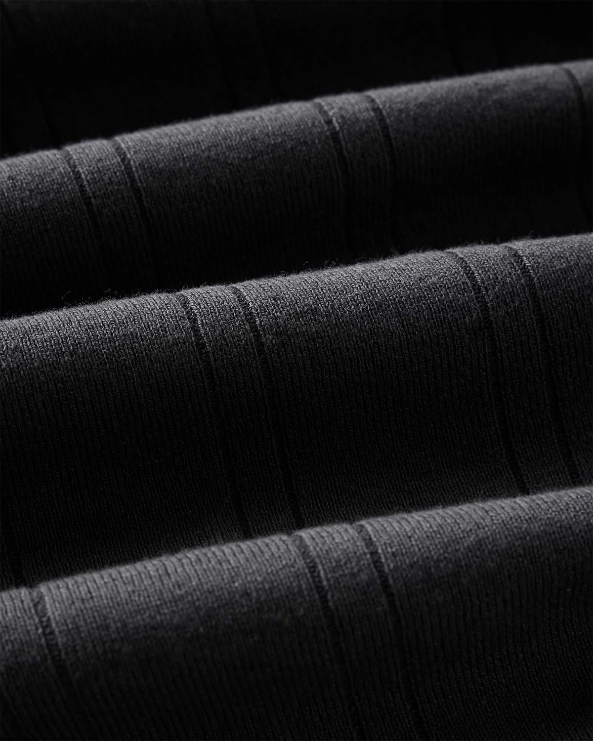The Valencia Sweater Polo in Heather Coal Rib