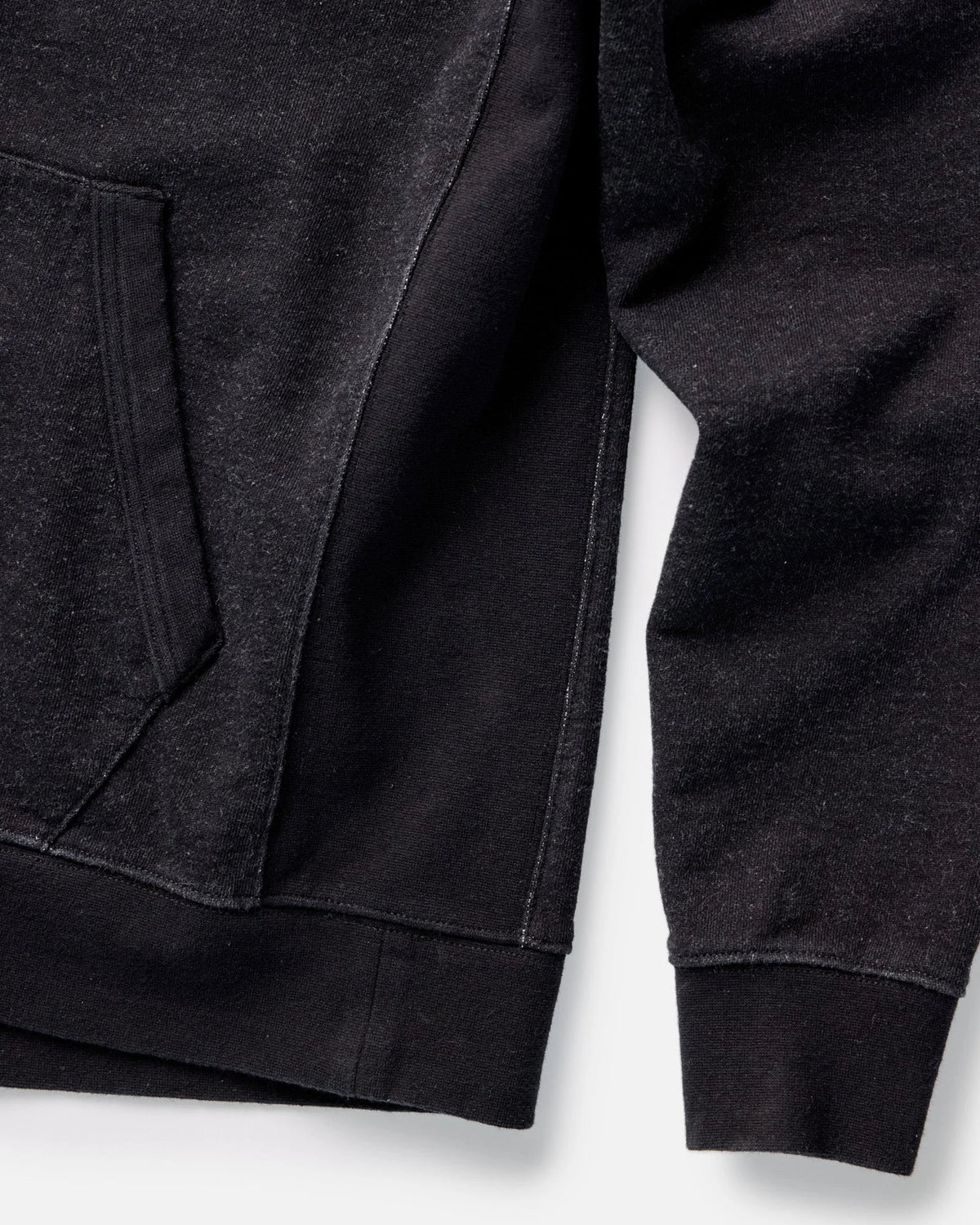The Sunset Hoodie in Black Indigo Terry