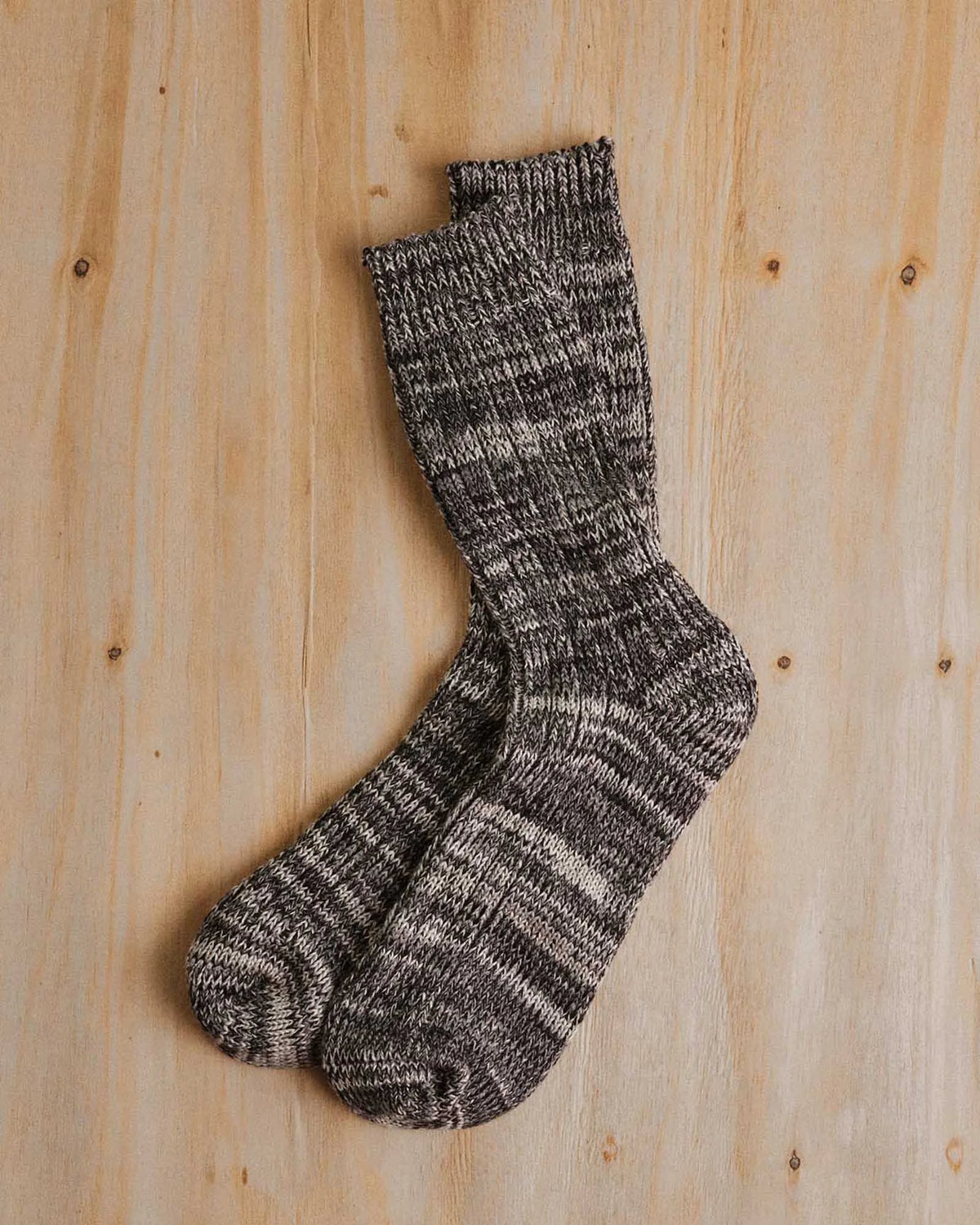The Camp Sock in Marled Blue