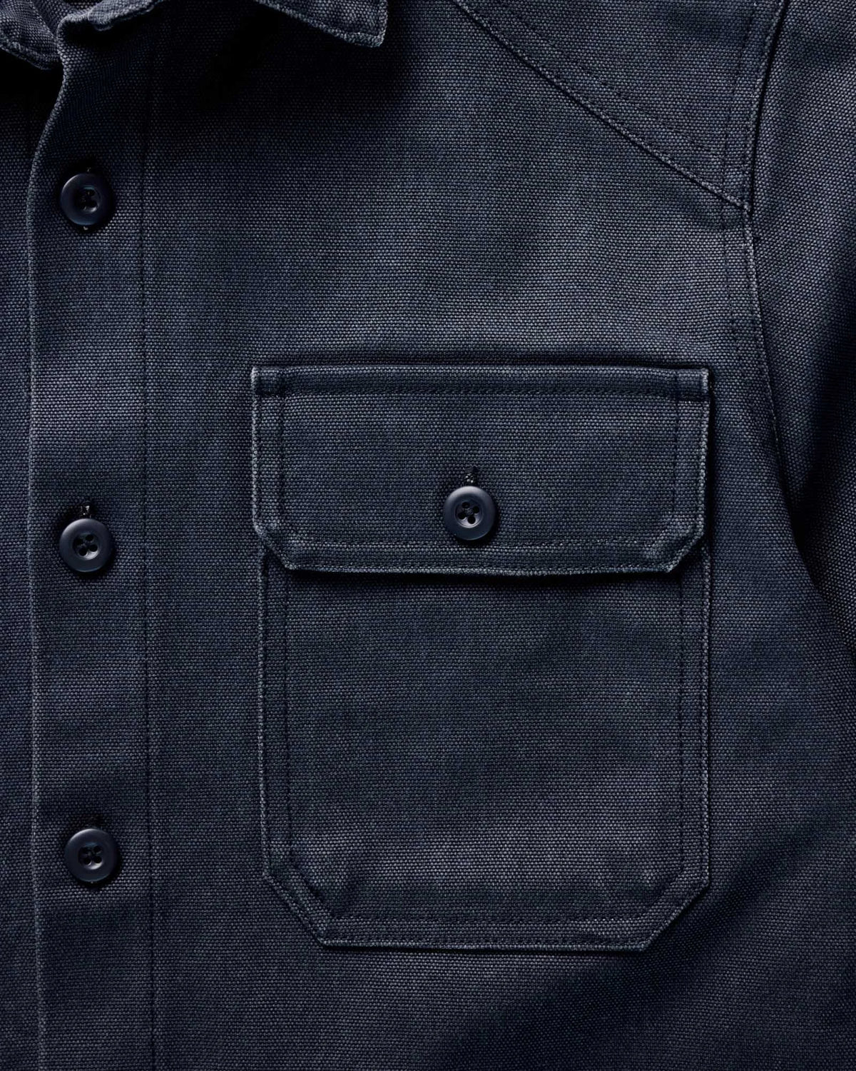 The Shop Shirt in Navy Chipped Canvas