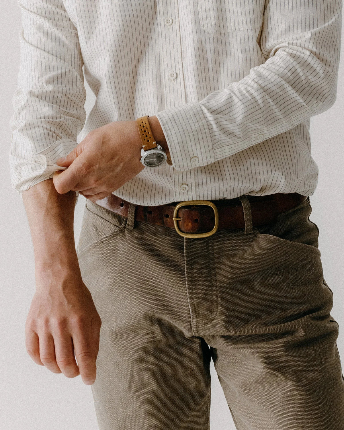 The Camp Pant in Stone Chipped Canvas
