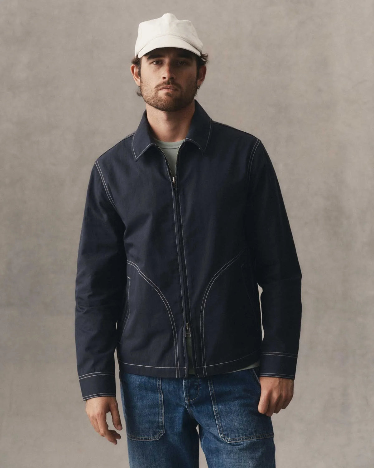 The Shore Jacket in Navy Twill