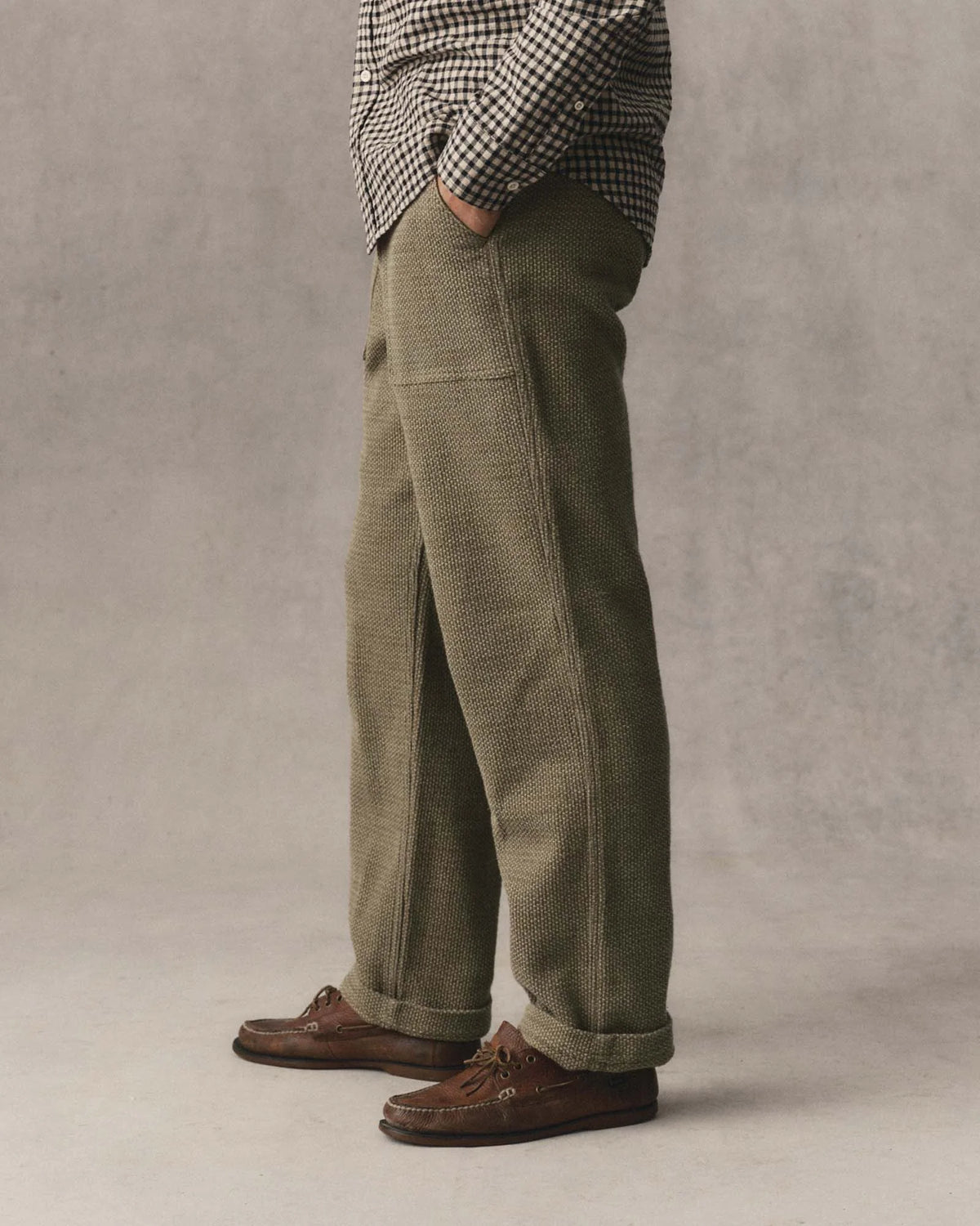 The Breakwater Pant in Cypress Sashiko