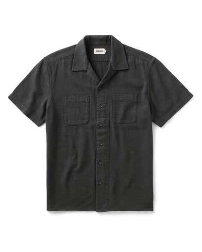 The Conrad Shirt in Faded Black Linen