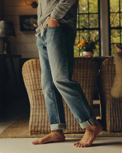 The Democratic Jean in Light Wash Organic Selvedge