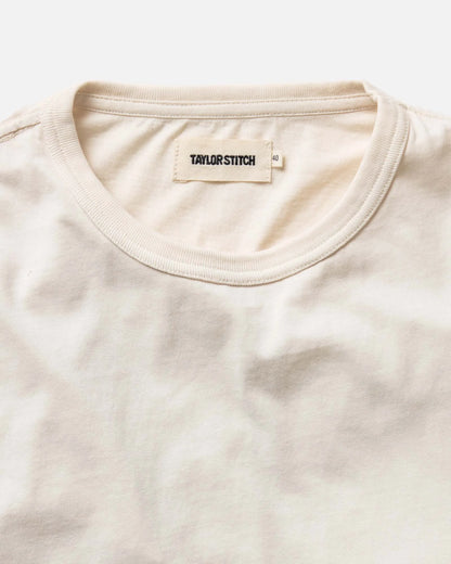 The Organic Cotton Long Sleeve Tee in Vintage White