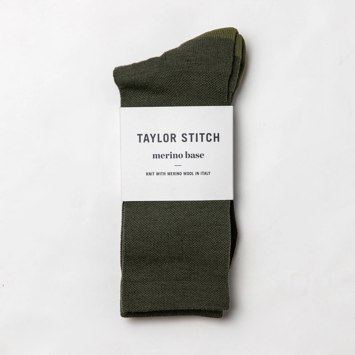 The Merino Sock in Olive