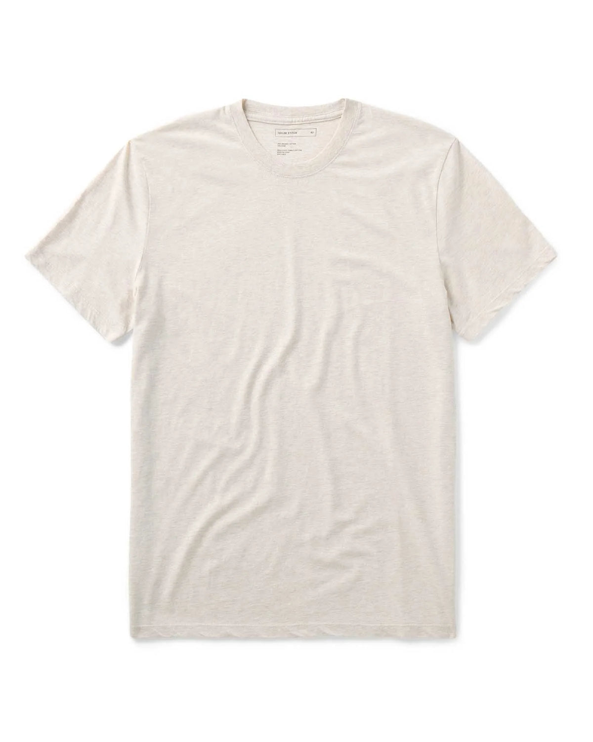 The Cotton Hemp Tee in Heather Oat