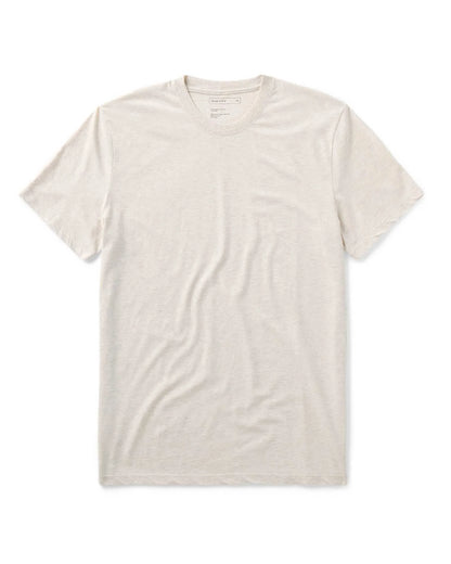 The Cotton Hemp Tee in Heather Oat