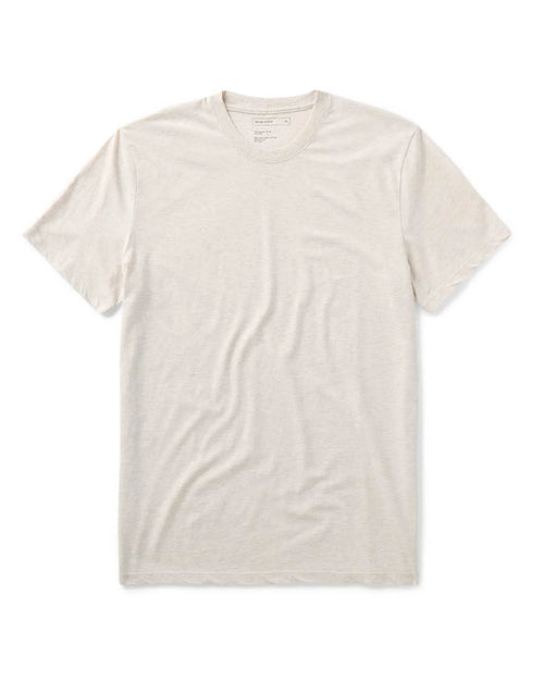 The Cotton Hemp Tee in Heather Oat