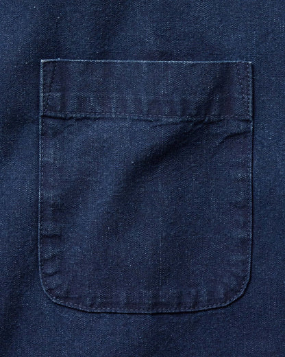 The Short Sleeve Jack in Rinsed Indigo Oxford