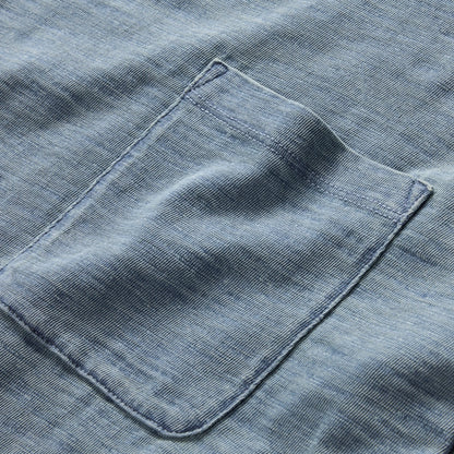 The Slub Tee in Washed Indigo