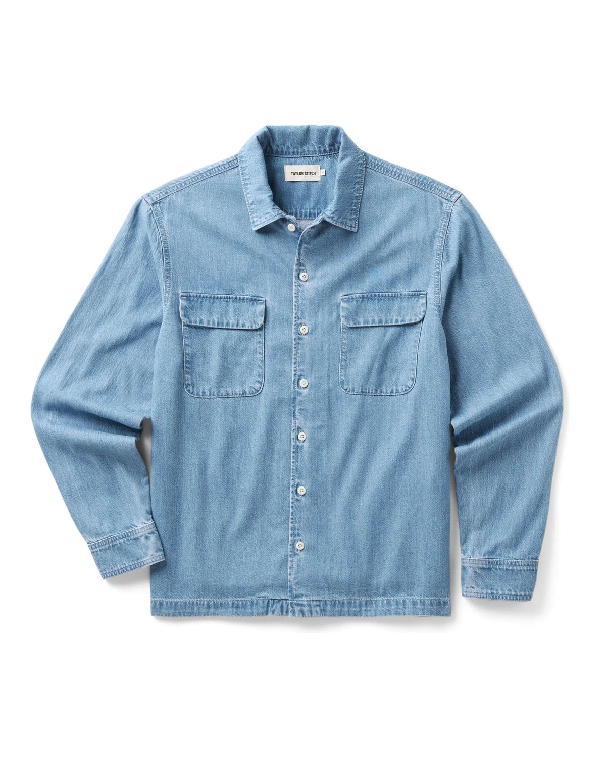 The Shore Shirt in Washed Indigo Twill