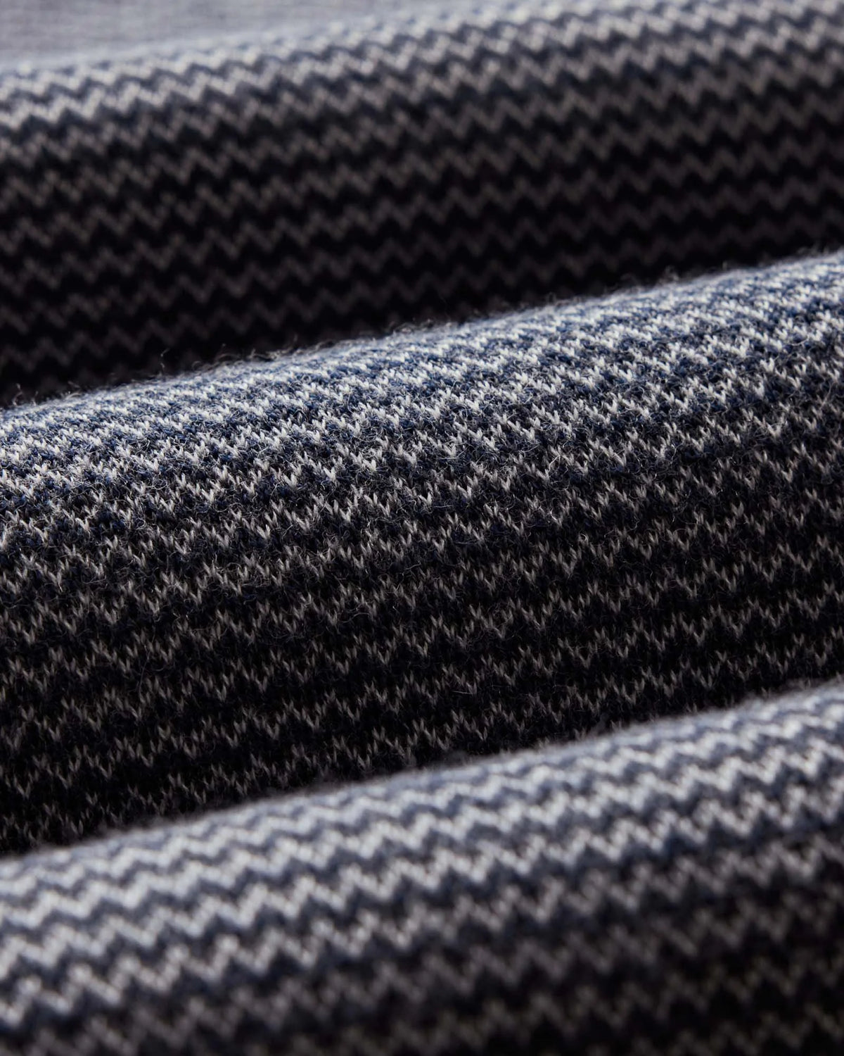 The Nichols Polo in Navy Birdseye Merino