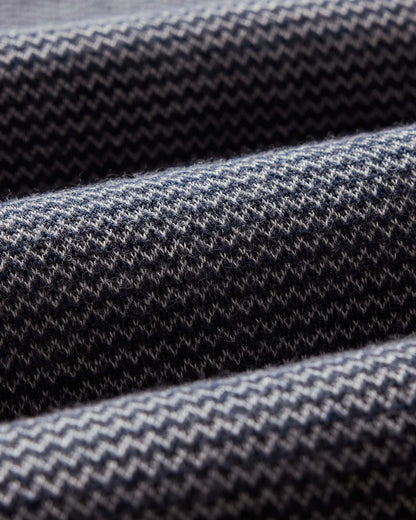 The Nichols Polo in Navy Birdseye Merino
