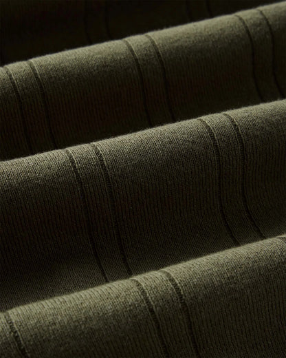 The Valencia Sweater Polo in Heather Cilantro Rib