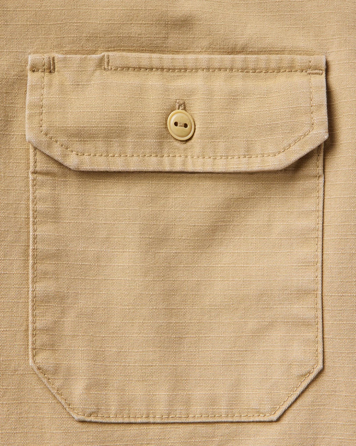 The Short Sleeve Mechanic Shirt in Khaki Ripstop