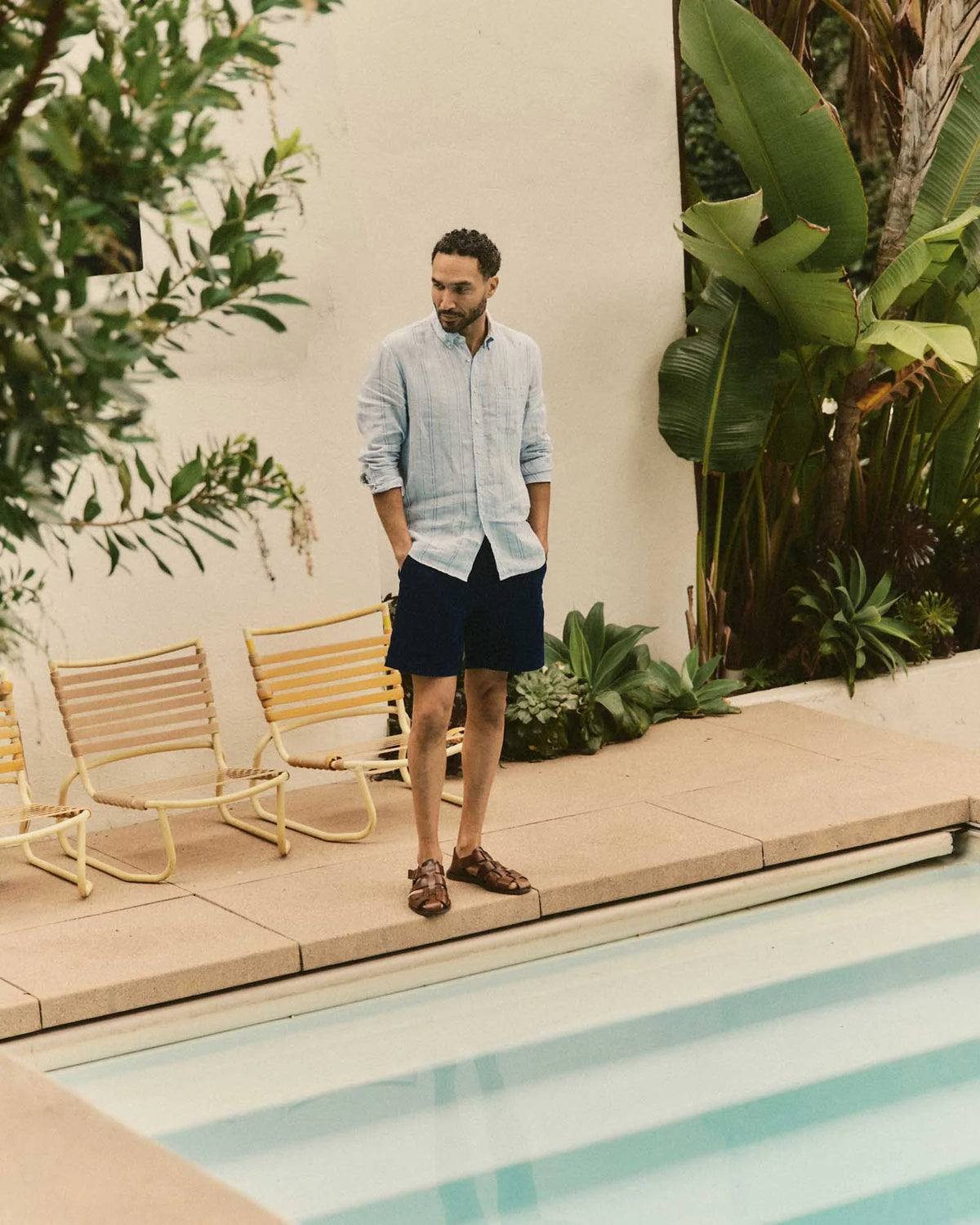The Jack in Blue Sky Stripe Linen