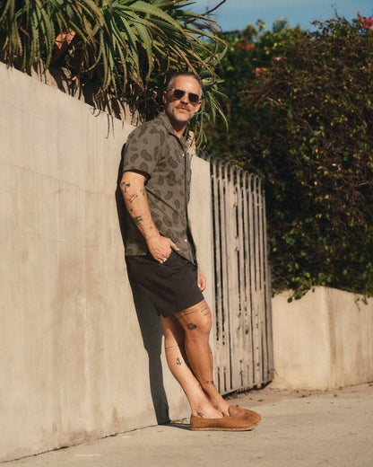 The Apres Short in Organic Faded Black Foundation Twill