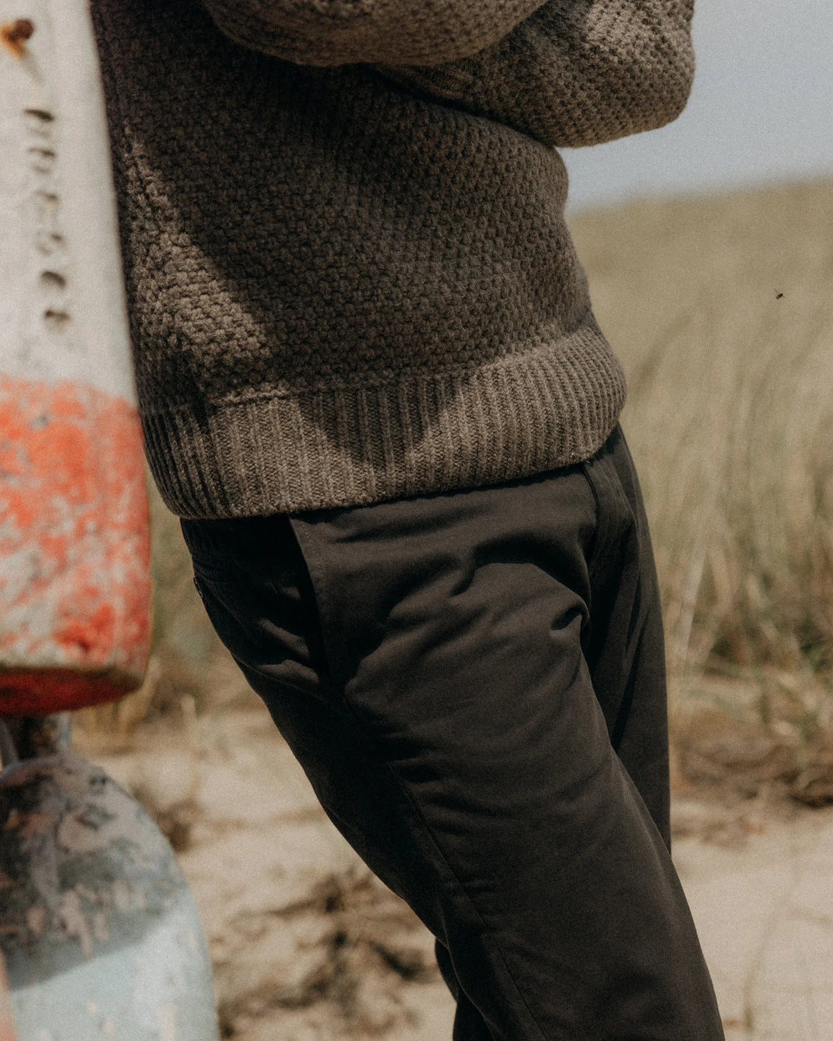 The Slim Foundation Pant in Organic Faded Black