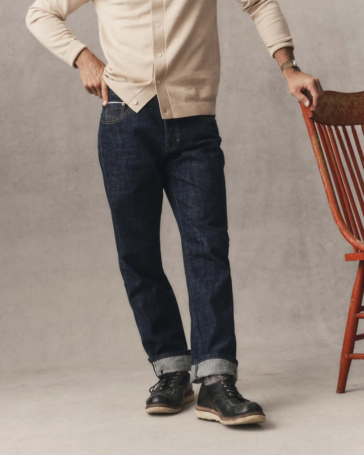 The Democratic Jean in Rinsed Organic Selvedge