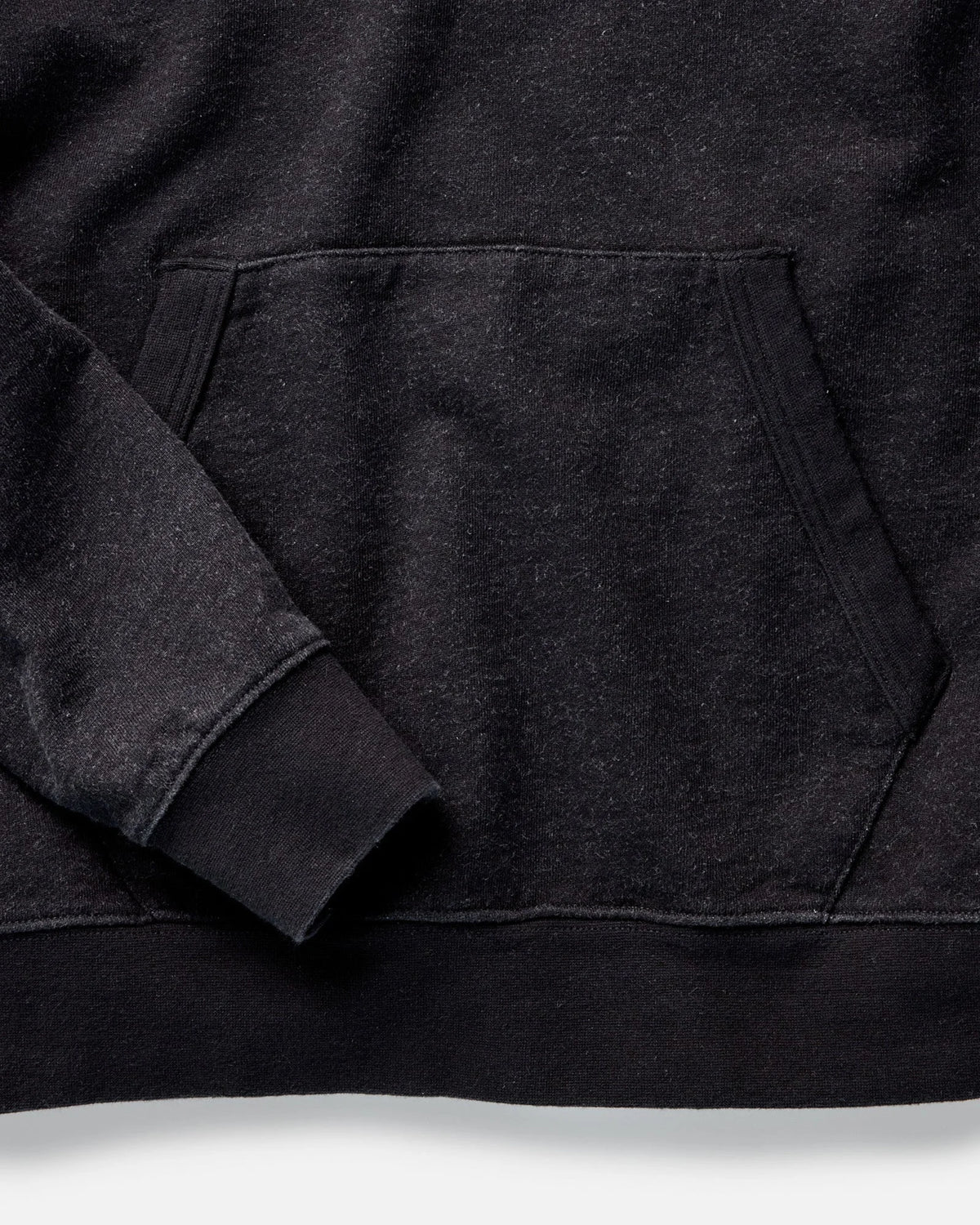 The Sunset Hoodie in Black Indigo Terry
