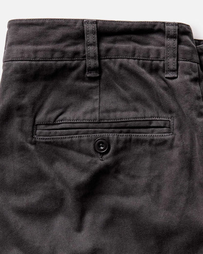The Straight Foundation Pant in Organic Faded Black